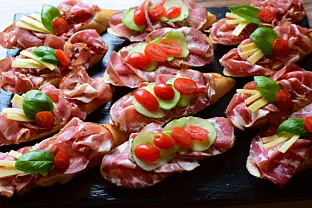 Helden am Feuer - Catering - kaltes Buffet - Canapes